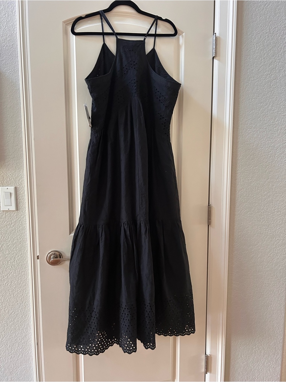 NWT And Now This Tiered Eyelet Maxi Dress. Racer back. Cotton. Boho. Prairie. XL - Picture 5 of 9